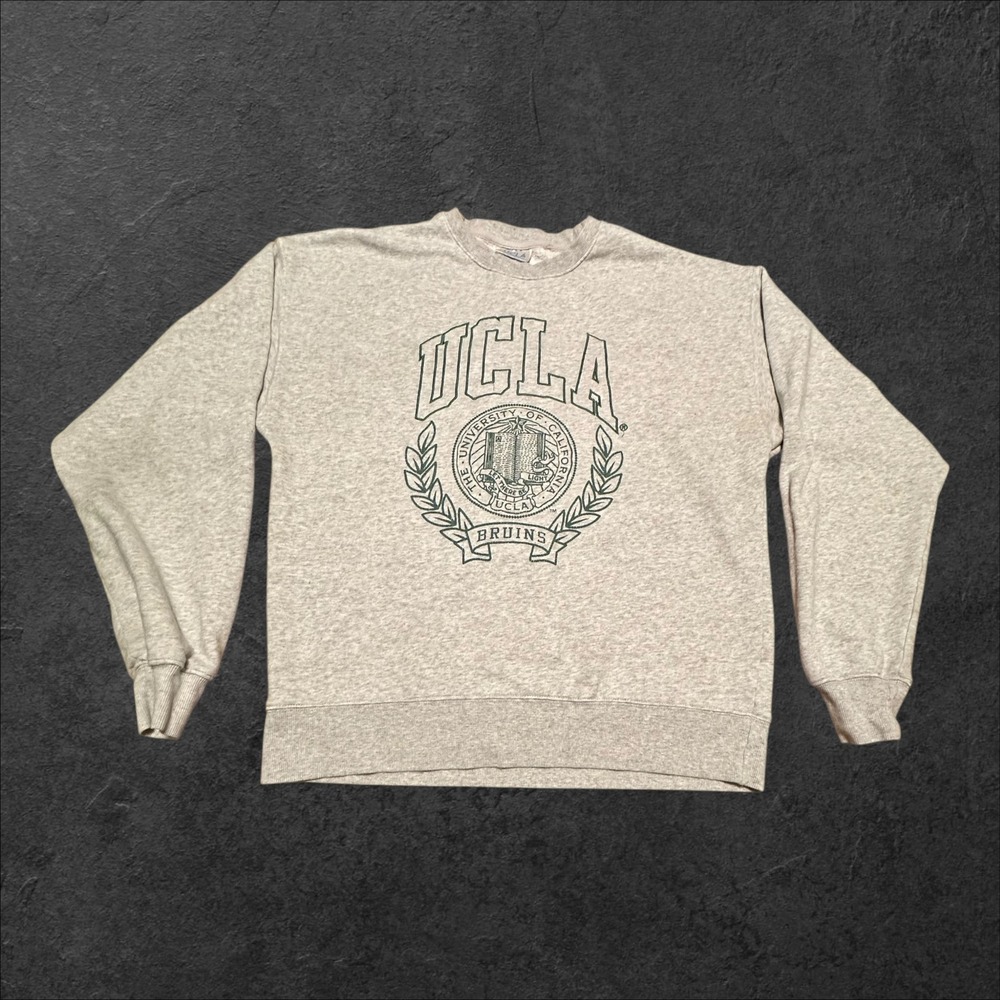 Cotton On UCLA Bruins Crewneck Sweatshirt Heather Gray University Seal Men's L